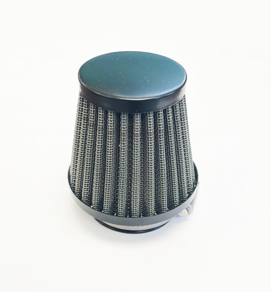 42mm Round Pod Air Filter with Black End Cap ~ (15-0168)
