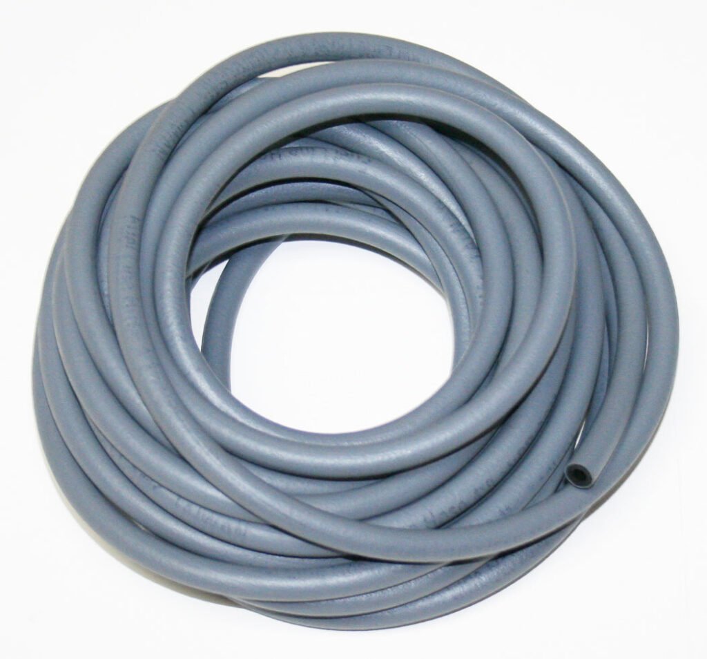 Gray Rubber Fuel Line 25Ft Roll ~ 4mm ID (20-4011)