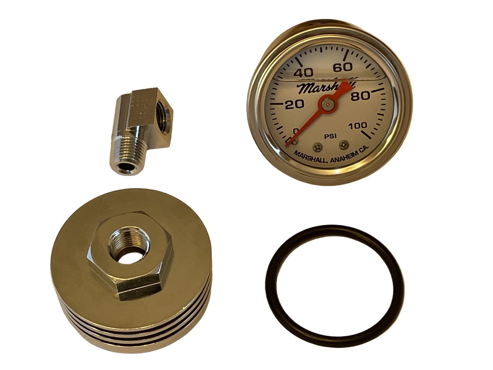 1976-78 Honda CB750A Oil Pressure Gauge Assembly - White Face Plate