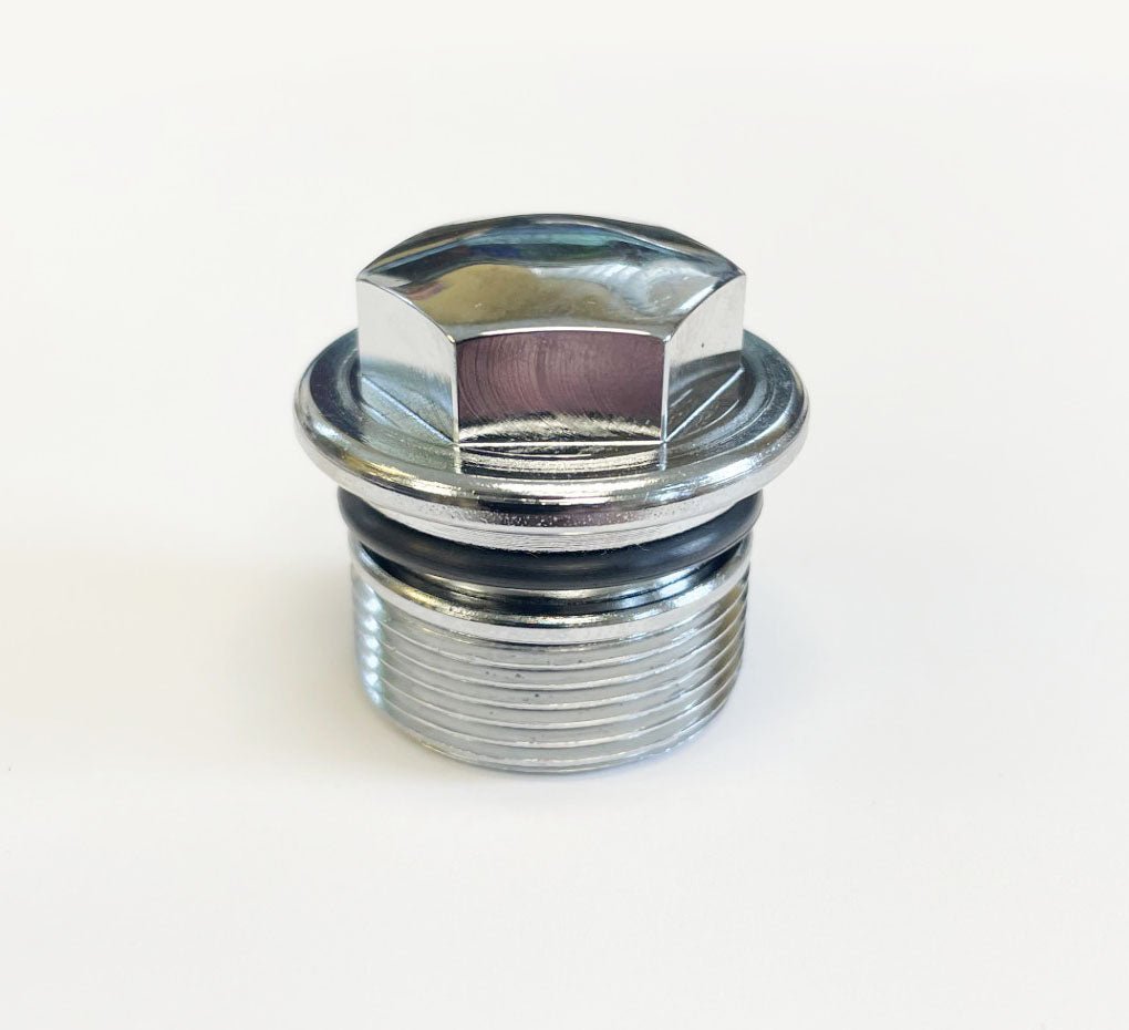 Honda CB500K CB450K CL450K Front Fork Tube Cap Bolt with O-Ring - Replaces Honda OEM 90123-323-010