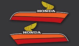 1978 Honda XL175 Gas Tank Decal Set