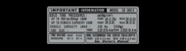 1977-78 Honda CB550K Tire Info Decal