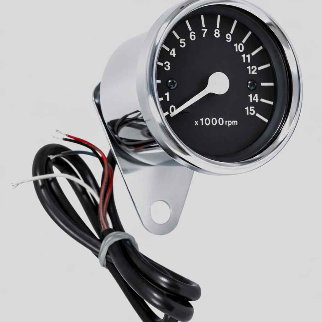 Universal ELECTRIC Tachometer - Black Face